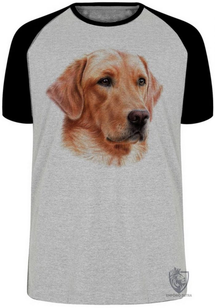 camiseta blusa  Golden Retriever face  Blusa Plus Size extra grande adulto ou infantil
