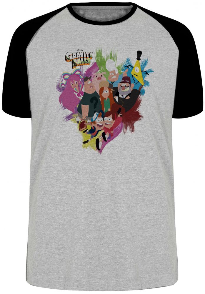 camiseta blusa Gravity Falls personagens Blusa Plus Size extra grande adulto ou infantil