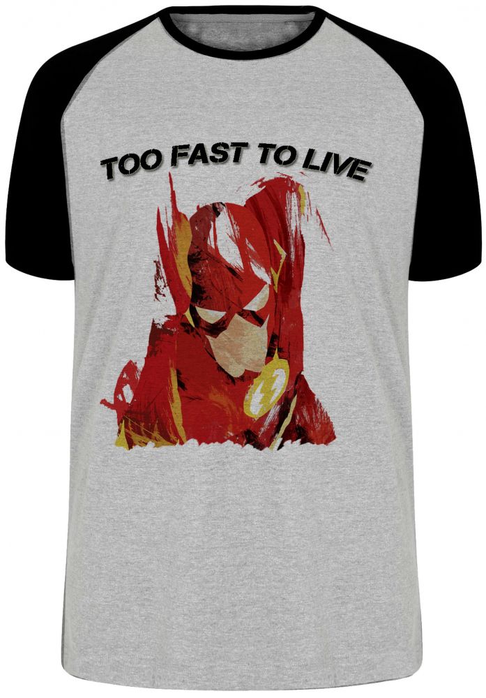 camiseta blusa Flash Too Fast to live  Blusa Plus Size extra grande adulto ou infantil