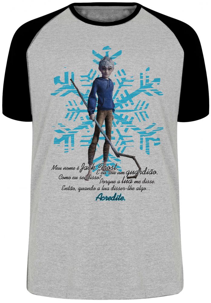 camiseta blusa A Origem dos Guardiões Jack Frost Blusa Plus Size extra grande adulto ou infantil