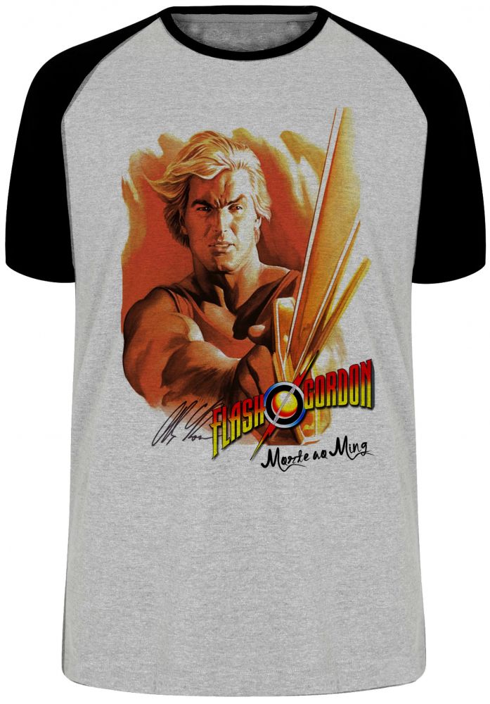 camiseta blusa  Flash Gordon Morte ao Ming! Blusa Plus Size extra grande adulto ou infantil