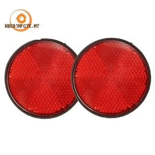【nb5bBRJ3】2pcs Refletor Vermelho Redondo Universal Para Motocicleta ATV 5,6 * 0,8cm