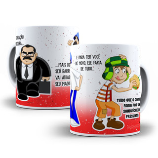Caneca Porcelana Personalizada Paródia Musica Chaves Mod. 04 em Oferta na Shopee