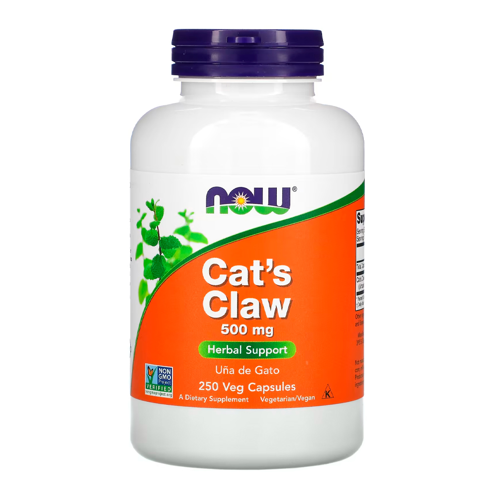 Unha de Gato 500mg Now Foods Cat's Claw 250Cap Importado - Health