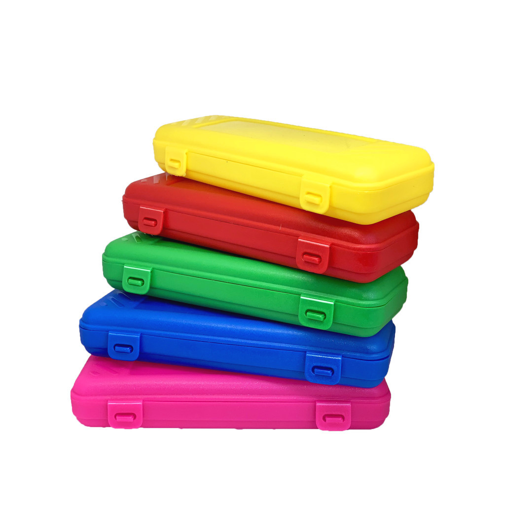 Kit 10 Estojos Escolar Plásticos Lembrancinha