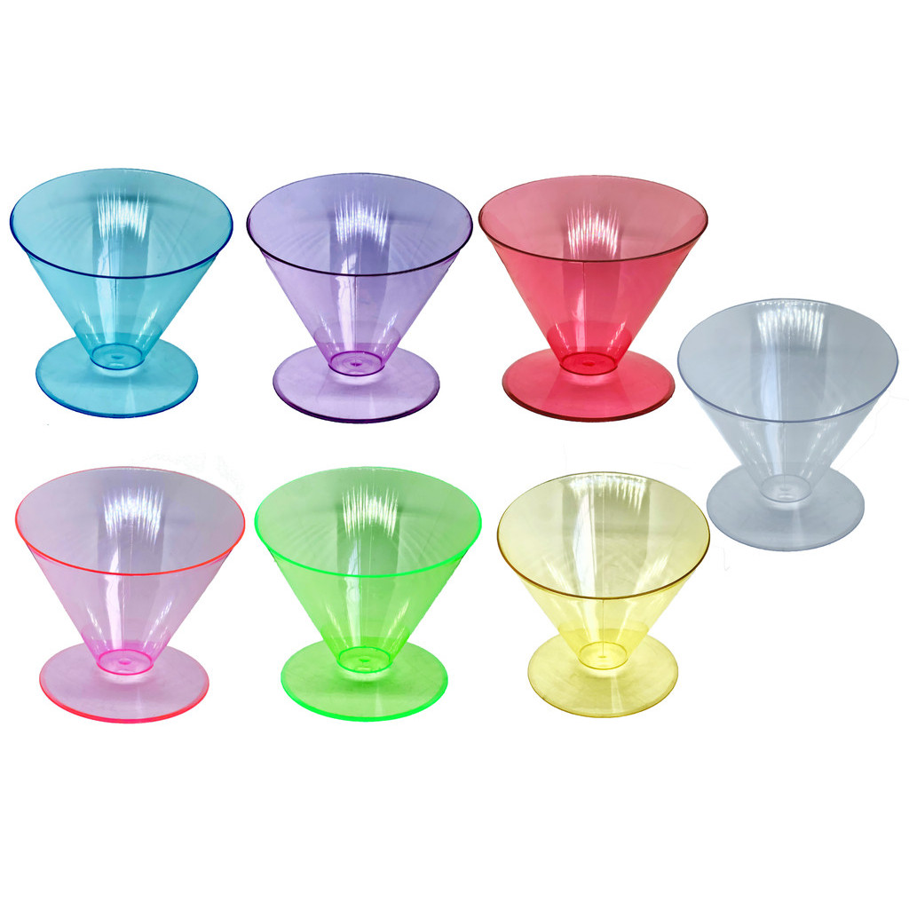 Kit 5 Taça Copacabana Baleiro 12cm Translúcida