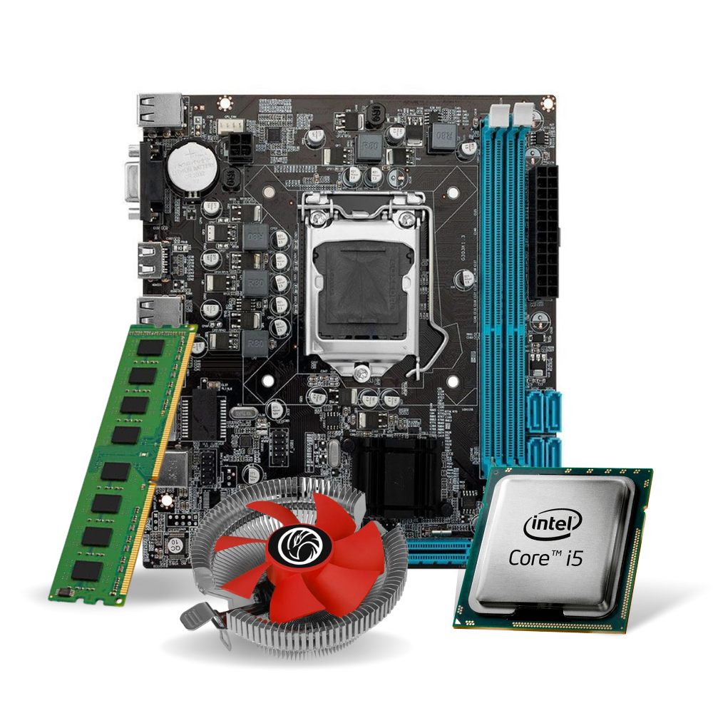 Kit Pl Mãe H61 + Processador I5 3470  + Memoria 8 Gb Ddr3 + Cooler