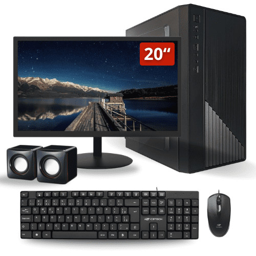 Computador Completo Intel I3 4º Geração 8gb Ssd 240gb Monitor 20 W10