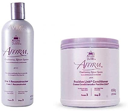 Avlon Affirm 5 In 1 Reconstrutor 475ml + Avlon Affirm Positive Link Condicionador 650g - G