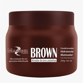 Máscara Matizadora Brown / Castanho Mairibel 250g em Oferta na Shopee
