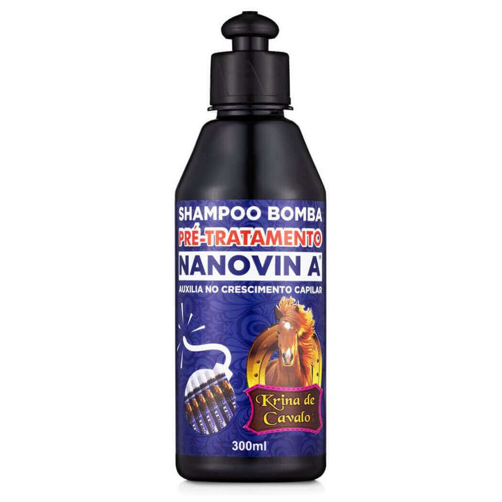 Nanovin A Shampoo Bomba Krina De Cavalo 300ml - T em Oferta na Shopee