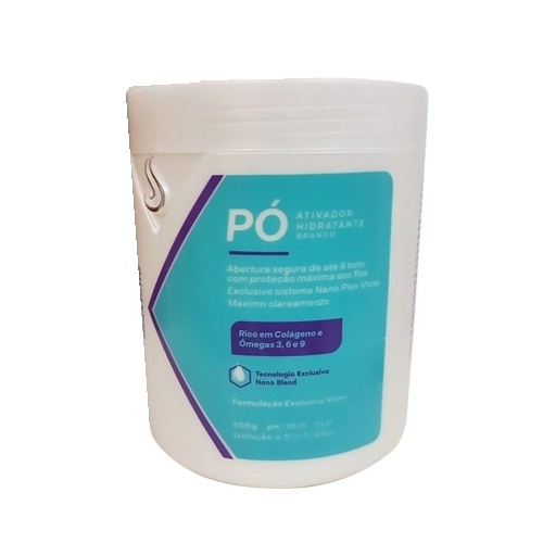 Pó Descolorante Fast Nano Branco 500g - Vloss