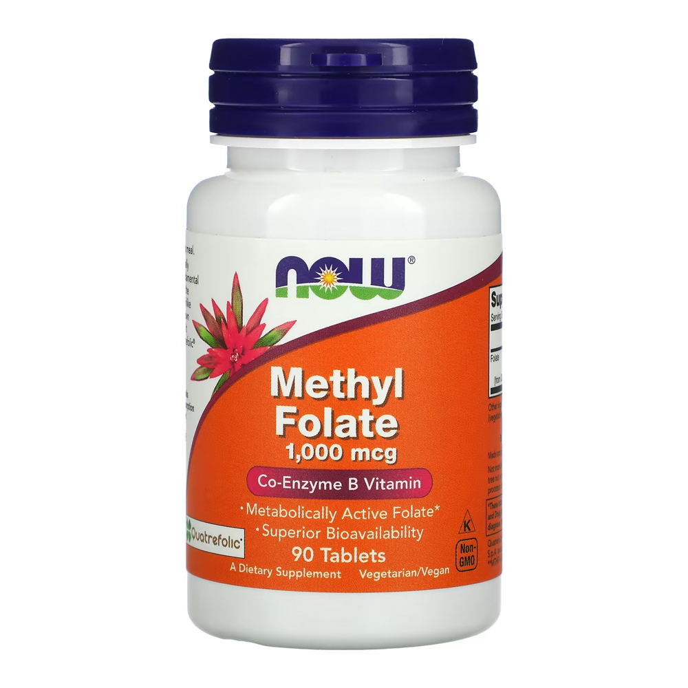 Now Foods Metilfolato Methyl 1000mcg 90 Tablets Importado
