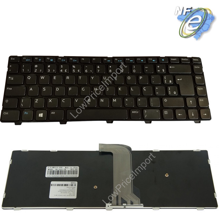 TECLADO NOTEBOOK DELL INSPIRON 14R 3421 3437 5421 5437 3660