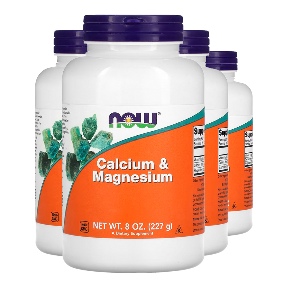Kit 4x Pó Cálcio e Magnésio Now Foods 227g Importado /Made in Usa em Oferta na Shopee