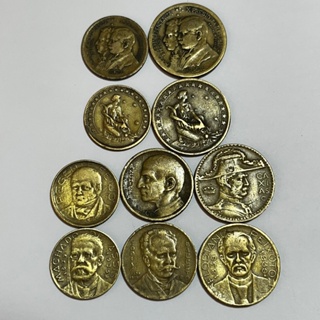 Lote 10 Moedas Antigas de Réis Bronze Alumínio Independência Fortuna Ilustres de 1922 a 1939 em Oferta na Shopee