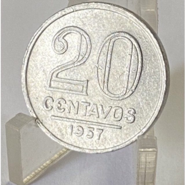 20 Centavos 1957 Moeda Alumínio