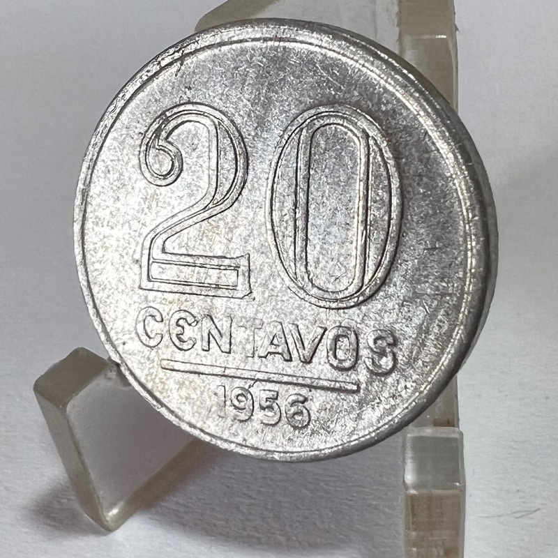 20 Centavos 1956 Moeda Alumínio