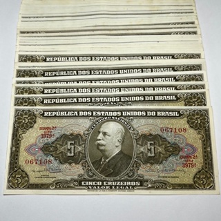 Cedula 5 Cruzeiros Barão do Rio Branco 2ª estampa C066 a C074 em Oferta na Shopee