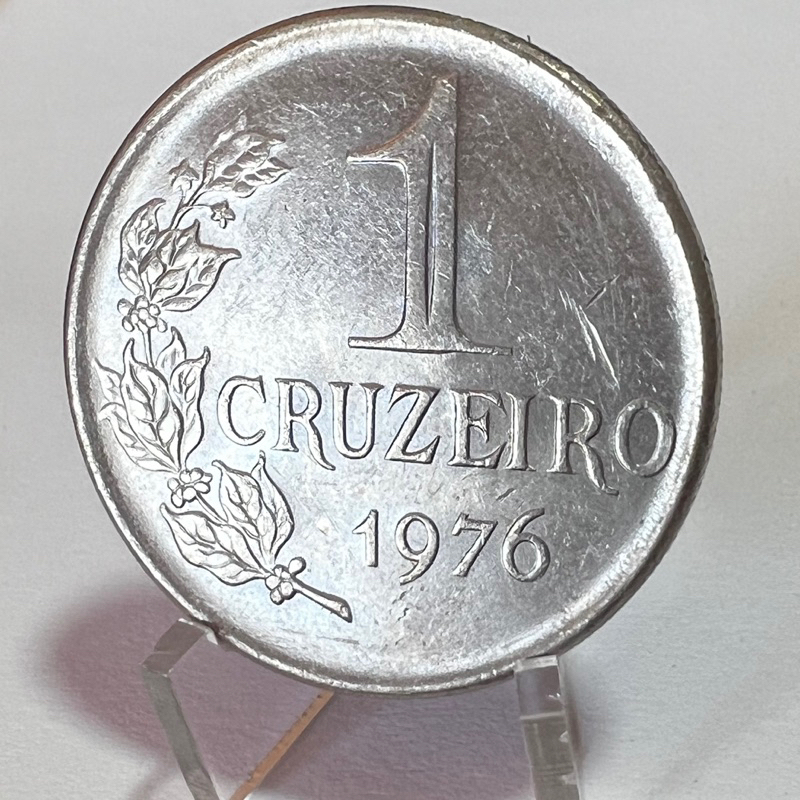 1 Cruzeiro 1976 Cuproníquel Efígie Coleção Moeda da República