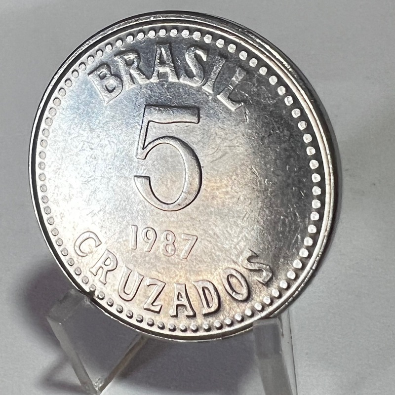 5 Cruzados 1987 Moeda Brasão da República Aço em Oferta na Shopee