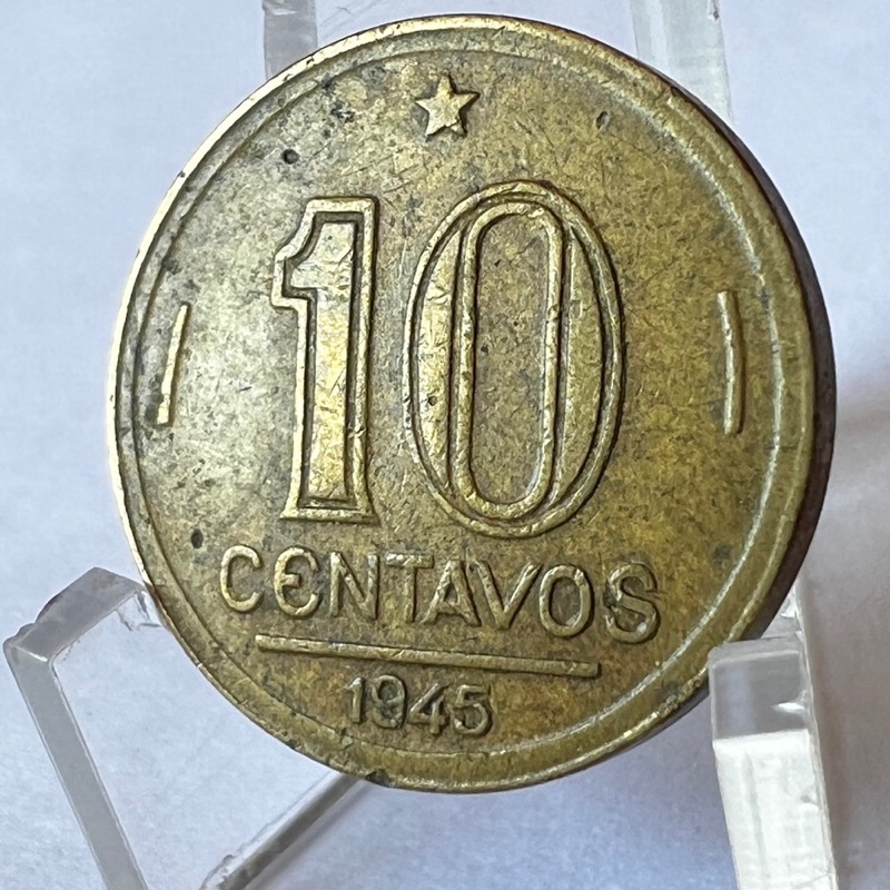 10 Centavos 1945 Sem Sigla Moeda Getúlio Vargas em Oferta na Shopee