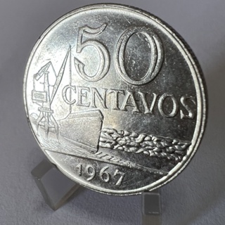 50 Centavos 1967 Níquel Moeda Data escassa Série Indústria Naval em Oferta na Shopee