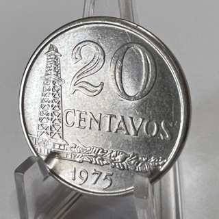 20 Centavos 1975 Moeda Indústria Petrolífera Aço em Oferta na Shopee