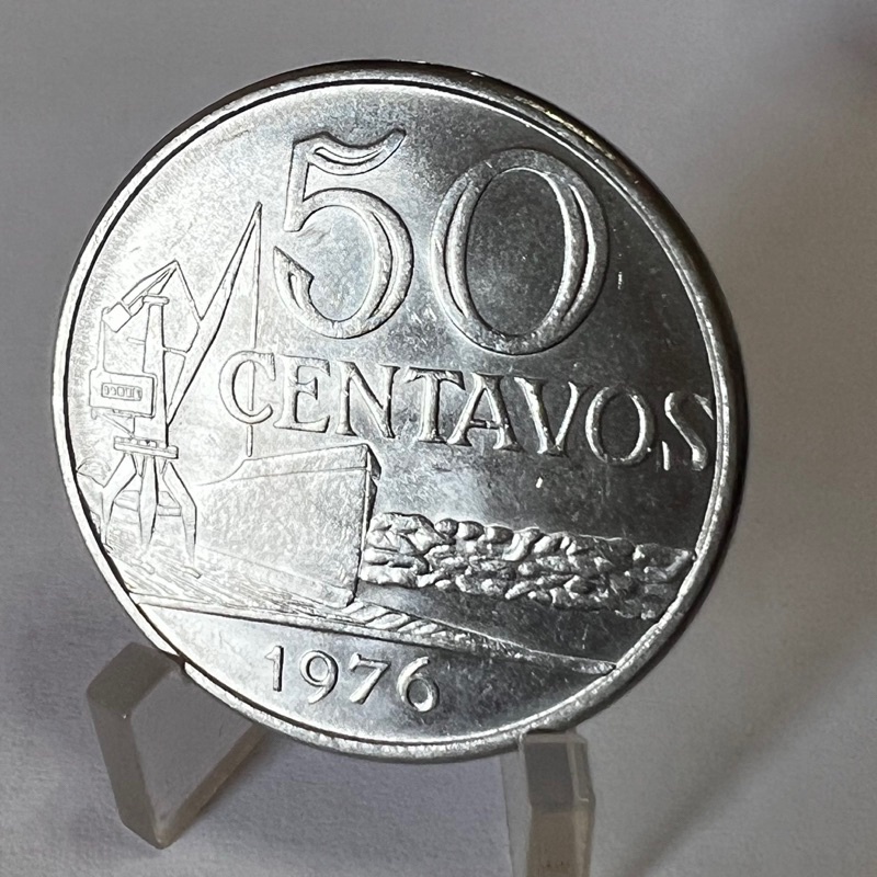 50 Centavos 1976 Moeda Indústria Naval Aço em Oferta na Shopee