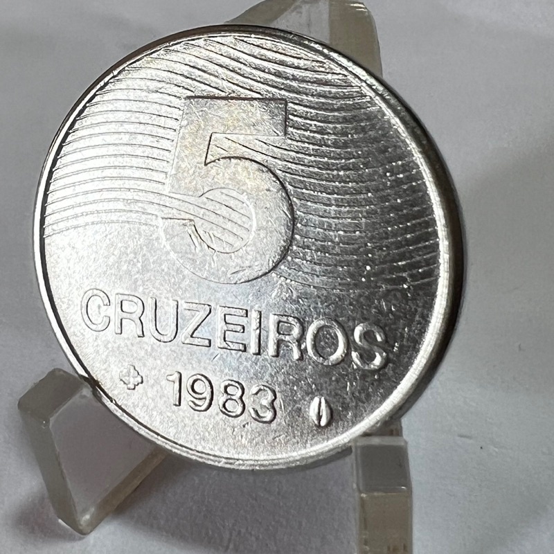 5 Cruzeiros 1983 Moeda Café Aço