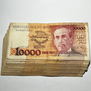 C196 Cedula 10000 Cruzados Carlos Chagas Sem Carimbo C 196 em Oferta na Shopee