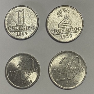 Set 4 Moedas série Alumínio em Oferta na Shopee