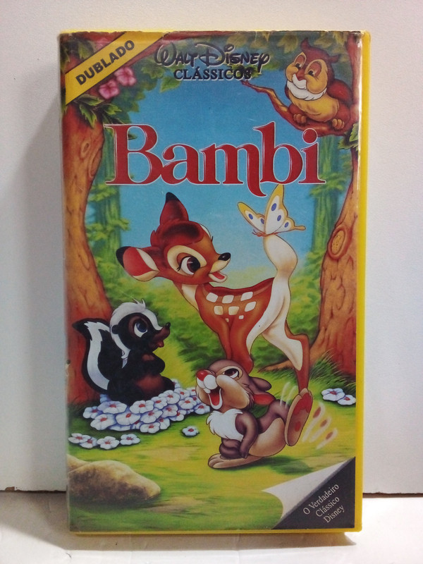 Fita Vhs Bambi - Dublado - Disney - Ag25
