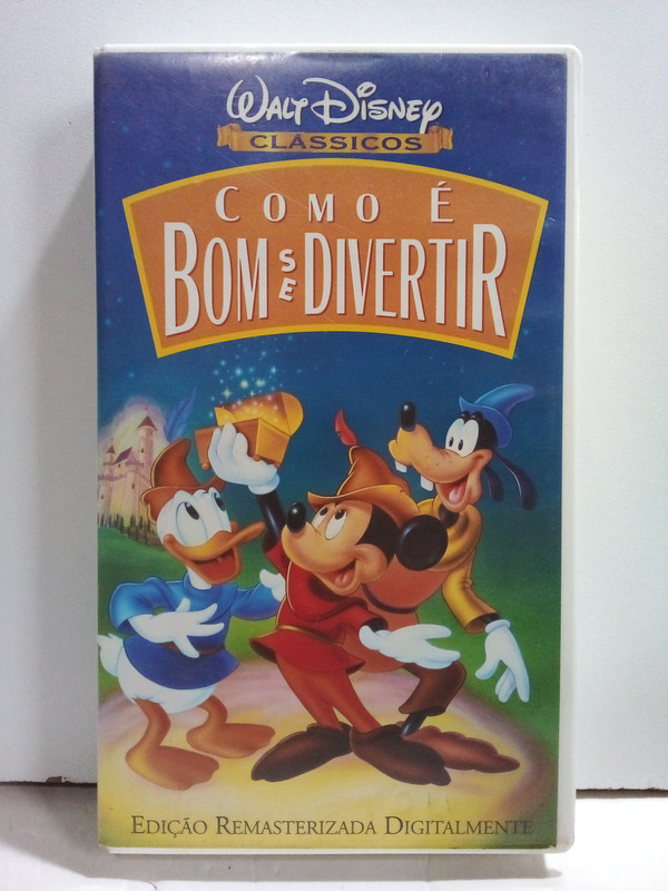 Fita Vhs Como É Bom Se Divertir - Edição Remasterizada - Dublado - Disney - Ag25