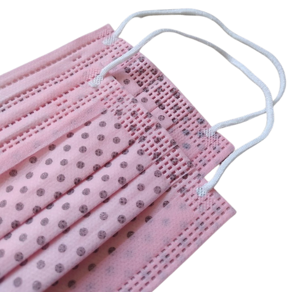 Máscara Descartável Tripla Proteção Branca Colorida Estampada c/ 50 Unidades Elástico e Clip Nasal