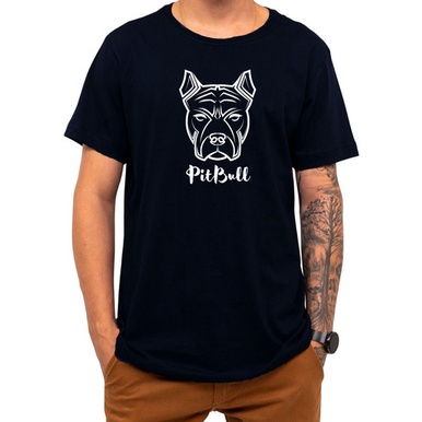 Camiseta Pet Pit Bull Cachorro Cão Raça Presente Natal Roupa