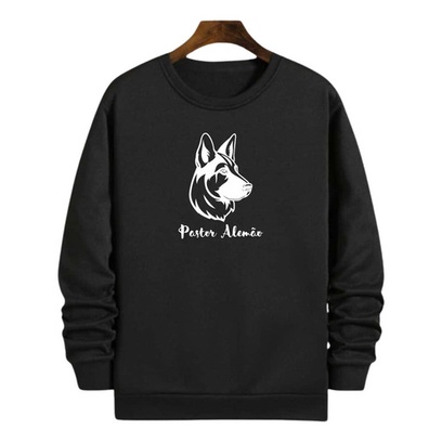Blusa Moletom Gola Pet Pastor Alemão Cachorro Cão Raça