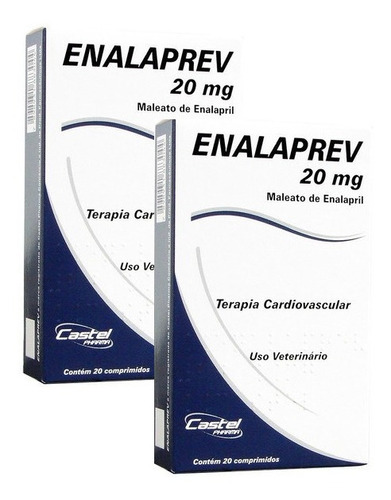 Kit 2 Cardiovascular Enalaprev com 20 comprimidos - 20 mg em Oferta na Shopee