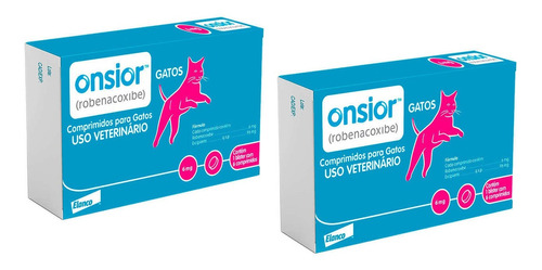 Kit 2 Onsior Elanco para Gatos acima de 2,5kg - 6mg em Oferta na Shopee