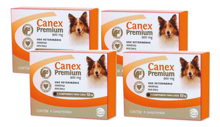 Kit 4 Vermífugo Canex Premium 900 mg para Cães - 4 Comprimidos em Oferta na Shopee