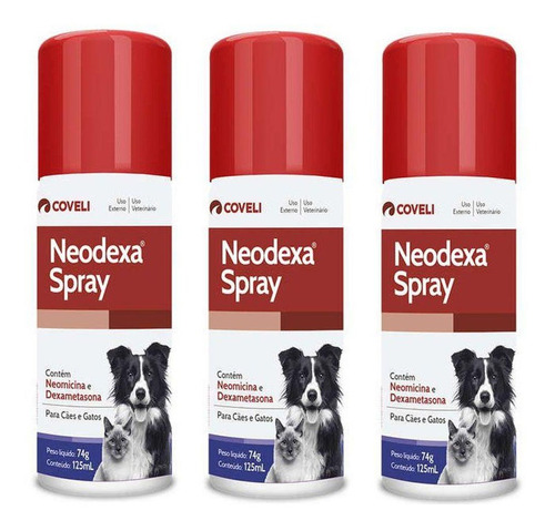 Kit 3 Neodexa Coveli em Spray - 74 g