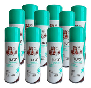 Kit 10 Tiuran Aerossol Sarnicida Duprat para Cães e Gatos - 125ml em Oferta na Shopee