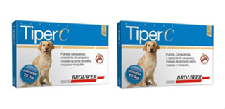 Kit 2 Antipulgas Brouwer Tiper C para Cães - Cães acima de 15 Kg em Oferta na Shopee