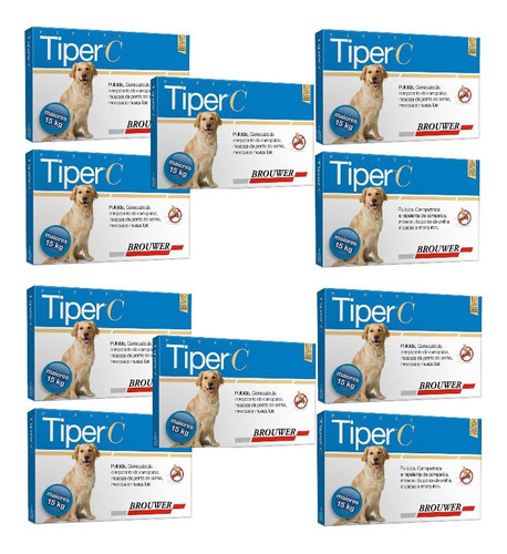 Kit 10 Tiper C Brouwer para Cães - Cães acima de 15kg