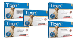 Kit 5 Antipulgas Brouwer Tiper C para Cães - Cães acima de 15 Kg
