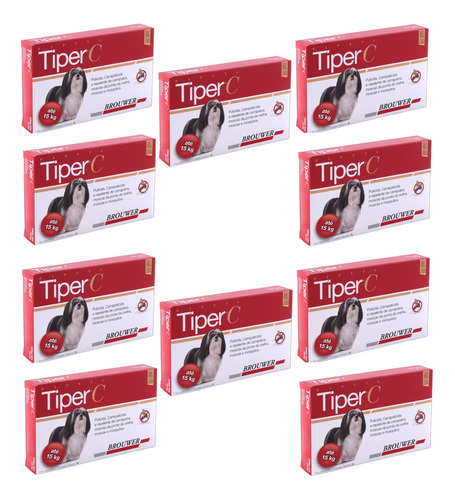 Kit 10 Tiper C Brouwer para Cães até 15kg em Oferta na Shopee