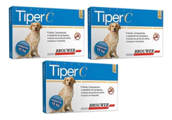 Kit 3 Antipulgas Brouwer Tiper C para Cães - Cães acima de 15 Kg
