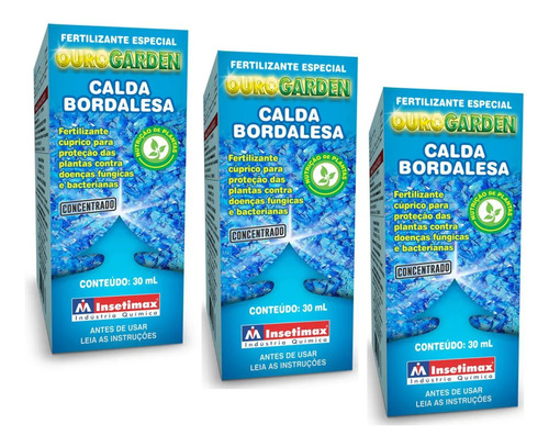 Kit 3 Fertilizante Insetimax OuroGarden Calda Max - 30 mL em Oferta na Shopee
