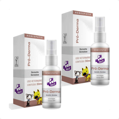Kit 2 Sistema de Terapia Real H Homeo Pet Pró-Derma - 30 mL em Oferta na Shopee