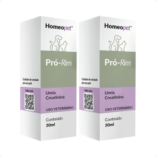 Kit 2 Sistema de Terapia Real H Homeo Pet Pró-Rim - 30 mL
